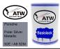 Preview: Porsche, Polar Silver Metallic, 92E / A8 92M: 500ml Lackdose, von ATW Autoteile West.